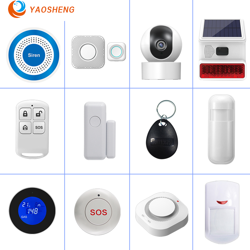 Sim Gsm Alarm - ホーム盗難セキュリティ警報システムワイヤレスモーションセンサー検出器ドアセンサー屋外サイレンリモコン警報ホストと連携