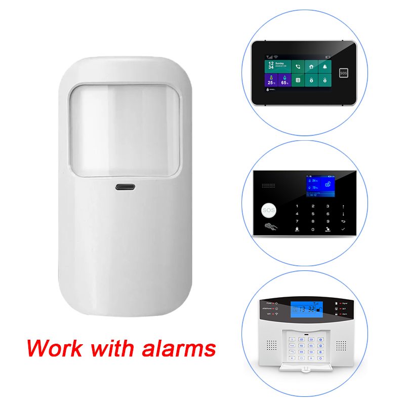 Sim Gsm Alarm - ワイヤレス 433MHz 赤外線センサー人間の動き検出器スマートホームセキュリティ警報システム家庭用盗難防止装置