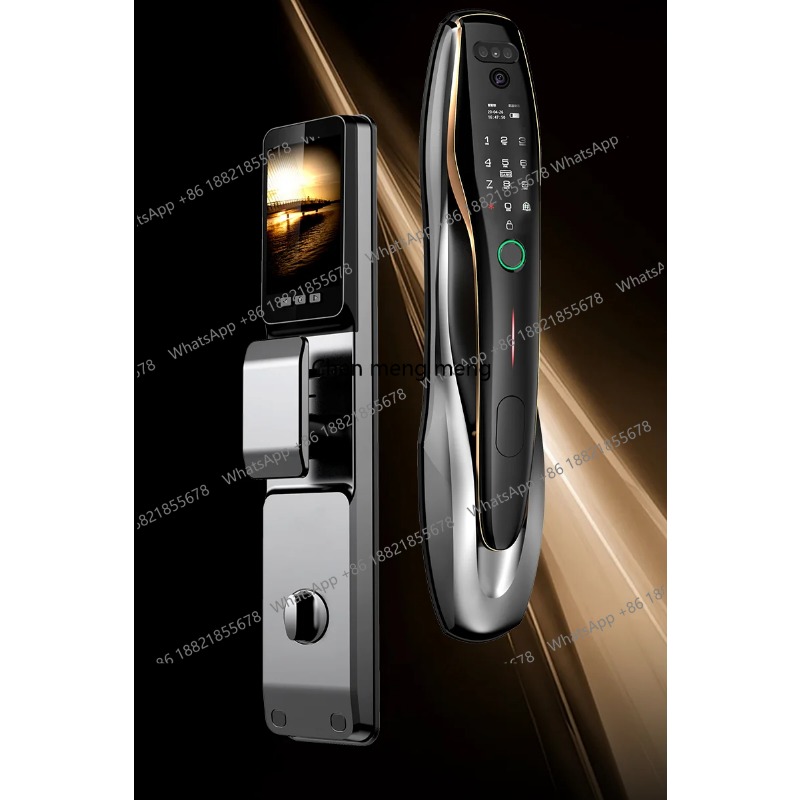 Home Security Front Door Camera - セキュリティ指紋カード解錠顔認証スマートホームカメラ玄関ドア用ドアロック