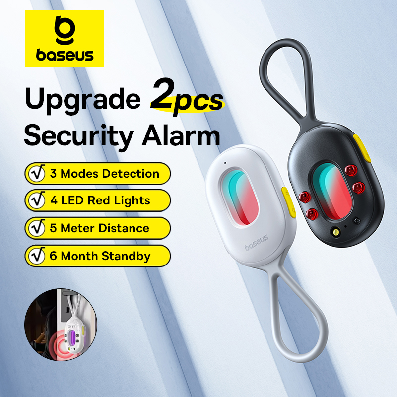Home Security Front Door Camera - Baseus 2 個セキュリティ警報検出器アップグレードサウンド保護センサードア窓カメラ盗難防止警報機器検出器