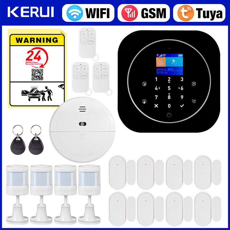 Sim Gsm Alarm - KERUI G12 ワイヤレス Tuya ホーム警報システムキット WiFi