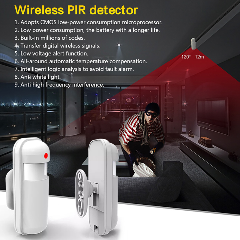 ホーム盗難セキュリティ警報システムワイヤレスモーションセンサ - Sim Gsm Alarm のレビューと価格