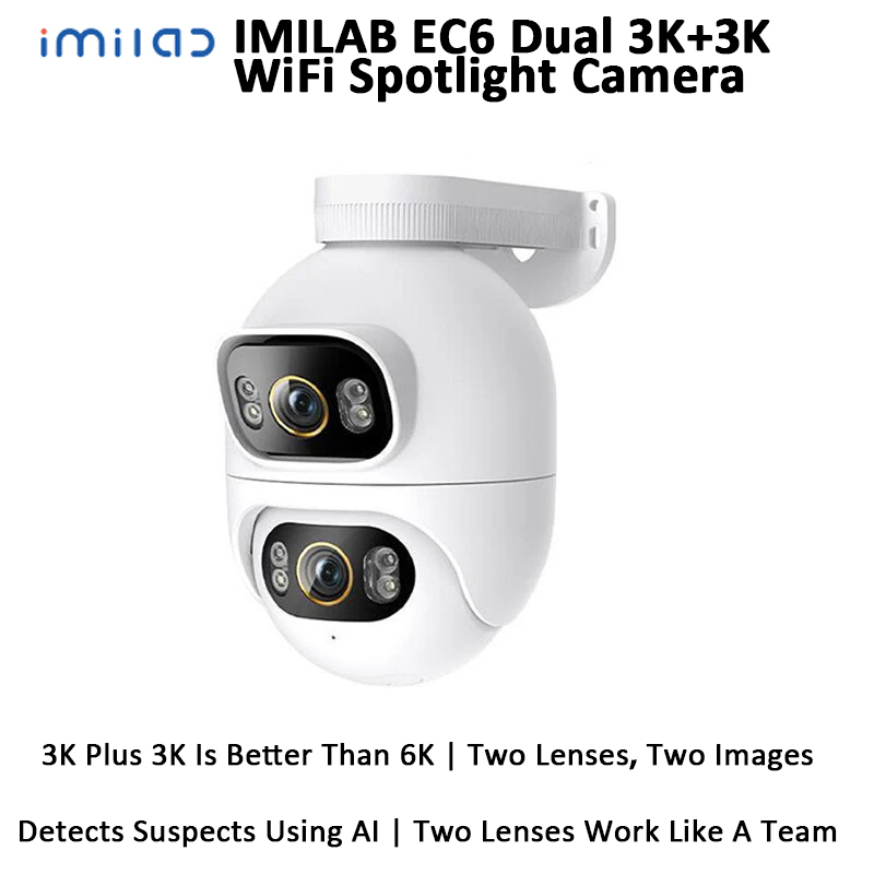 IMILAB EC6 デュアル3K+3K WiFiホームセキ - Home Security Flood Lights のレビューと価格