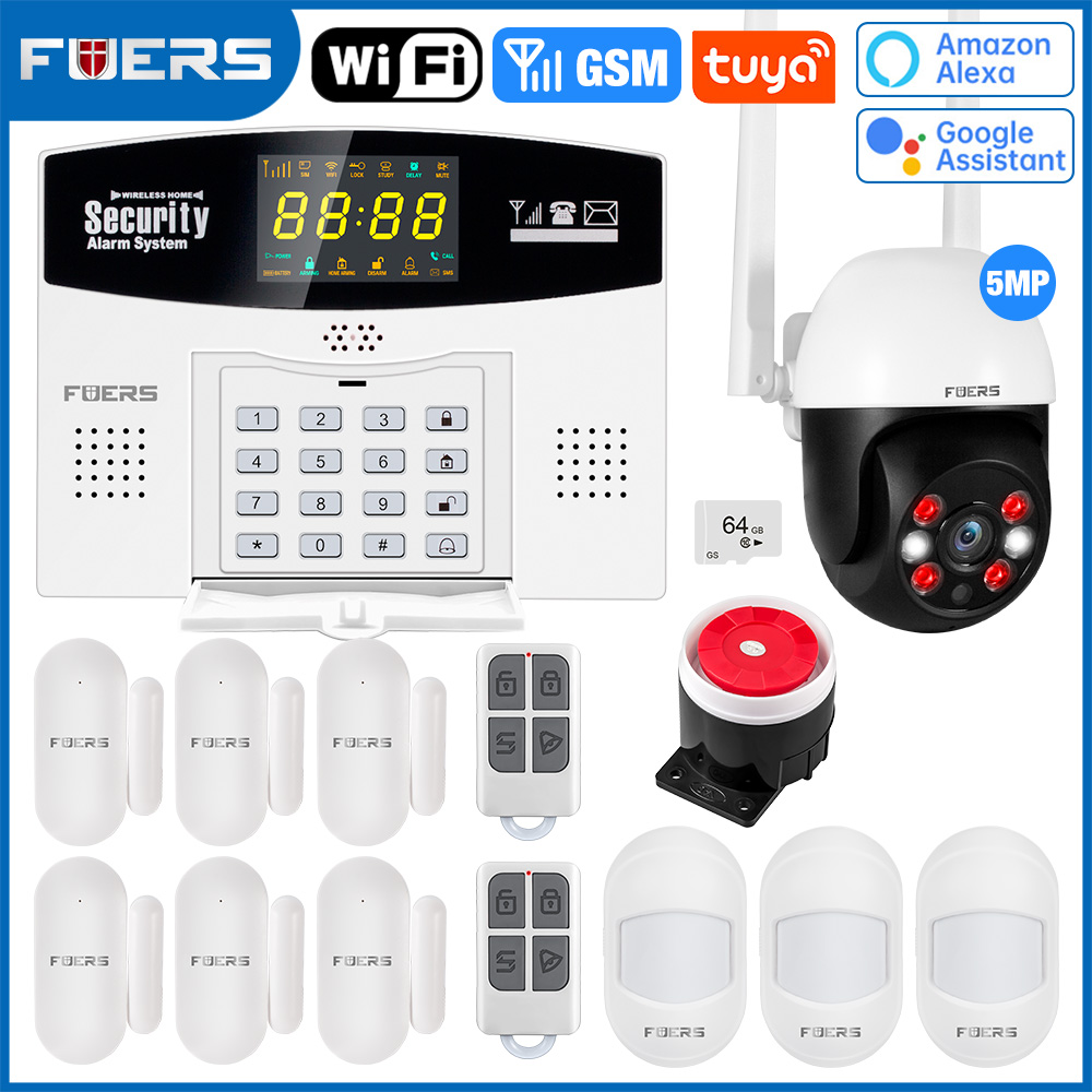 Fuers Tuya スマート警報システムキット WIFI  - Home Security Front Door Camera のレビューと価格