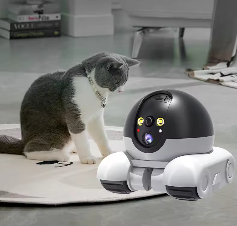 ワイヤレスデュアルレンズロボットカメラ 1080P HD P - Home Security Robot のレビューと価格