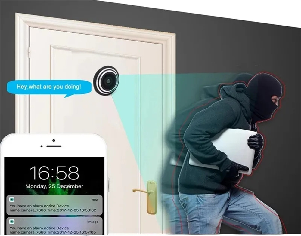 5 グラム 2.4 グラム WIFI 16 ミリメートル T - Home Security Front Door Camera のレビューと価格