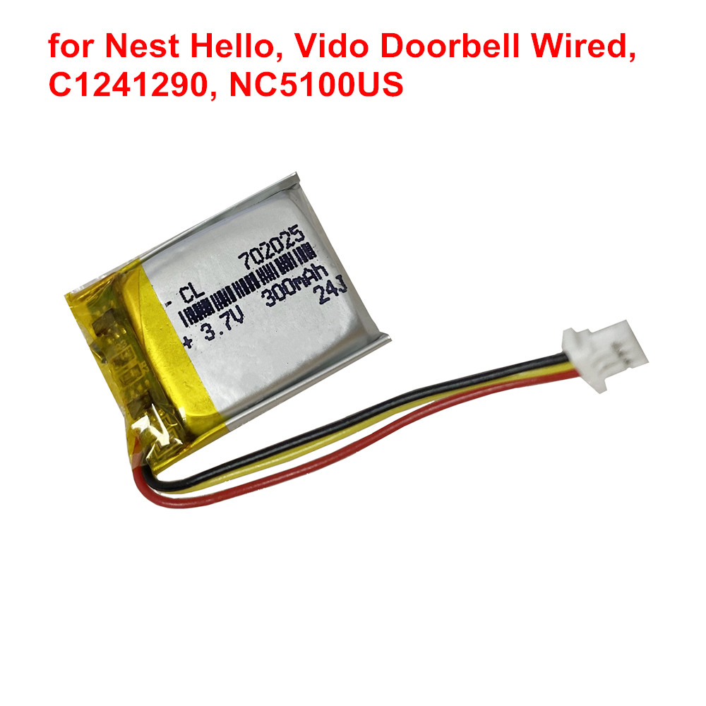 3.7V 300mAh 交換用ホームセキュリティカメラバッテ - Home Security Battery Replacement のレビューと価格