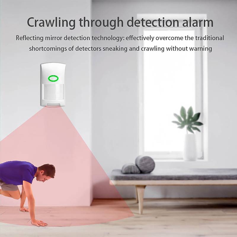 スマート Tuya PIR モーションセンサー WIFI 赤 - Sim Gsm Alarm のレビューと価格