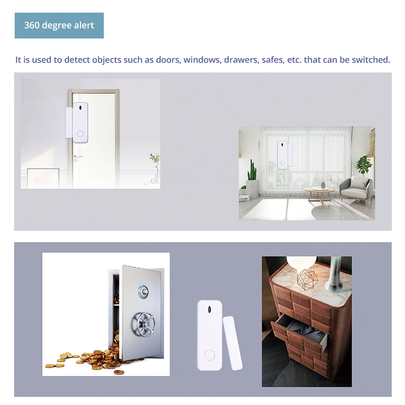 D10 窓ドアセンサー警報 433MHz ワイヤレスマグネッ - Sim Gsm Alarm のレビューと価格