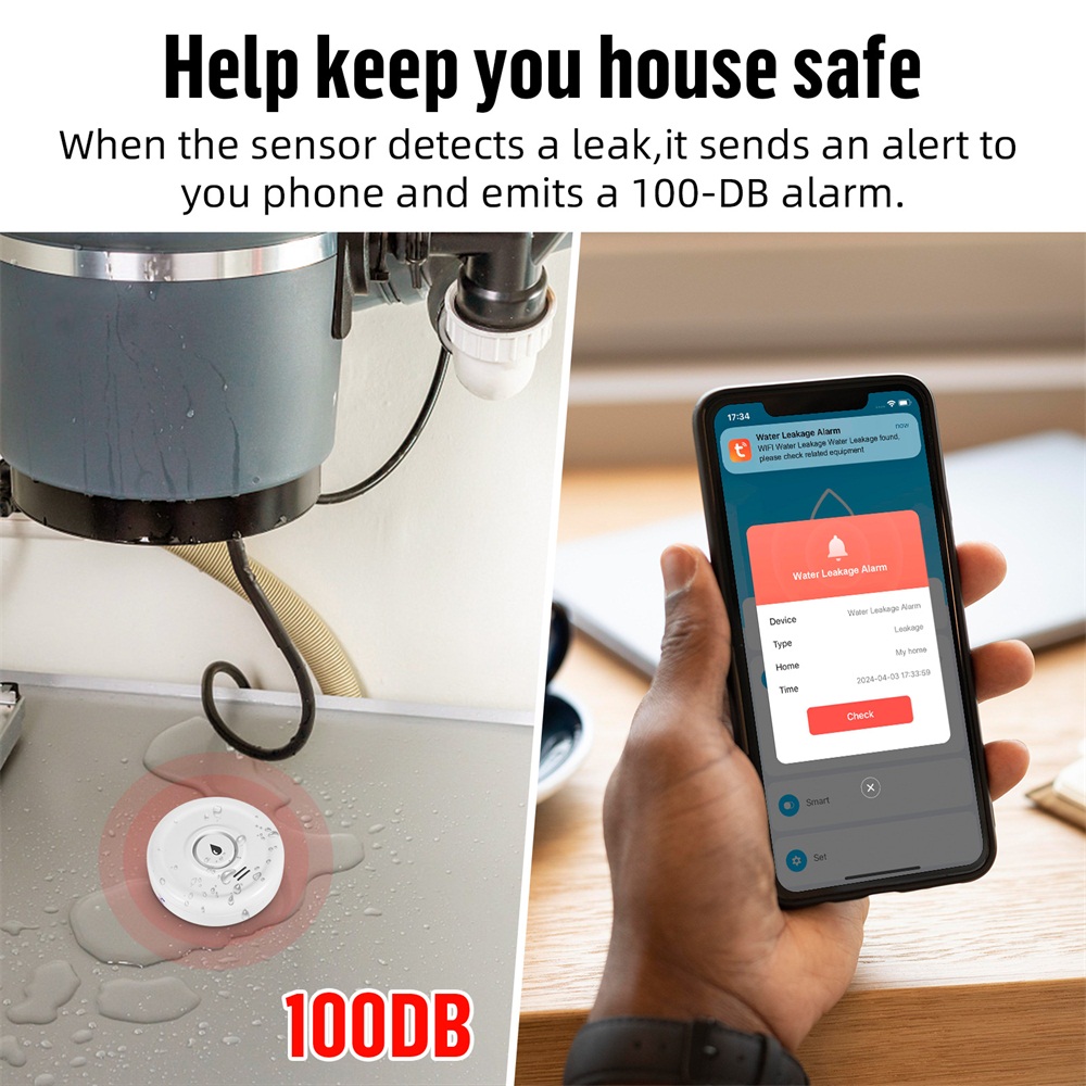 スマート漏水検知器,水位センサー,家庭用警報システム,Tuy - Sim Gsm Alarm のレビューと価格
