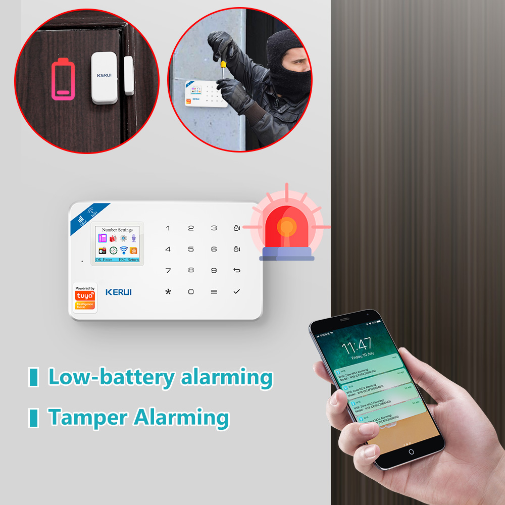 KERUI W181 警報システム Secutrity ホー - Home Security Front Door Camera のレビューと価格