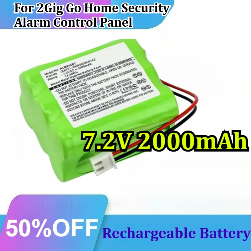 7.2V 2000mAh Ni-MH 2Gig Go ホーム - Home Security Battery Replacement のレビューと価格