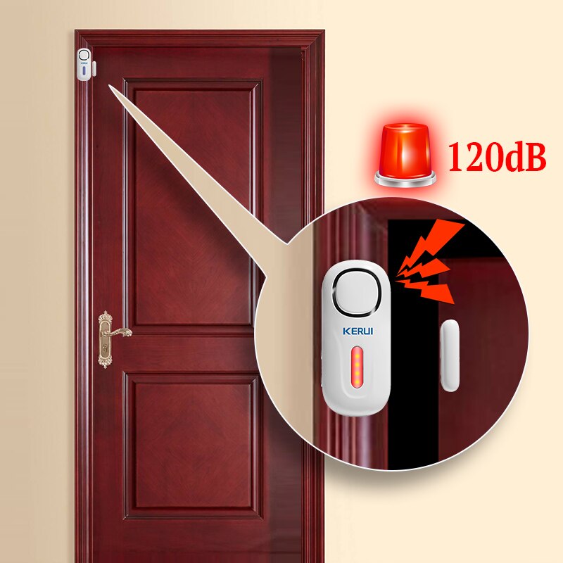 Kerui-ワイヤレスドアおよびウィンドウエントリセキュリテ - Sim Gsm Alarm のレビューと価格