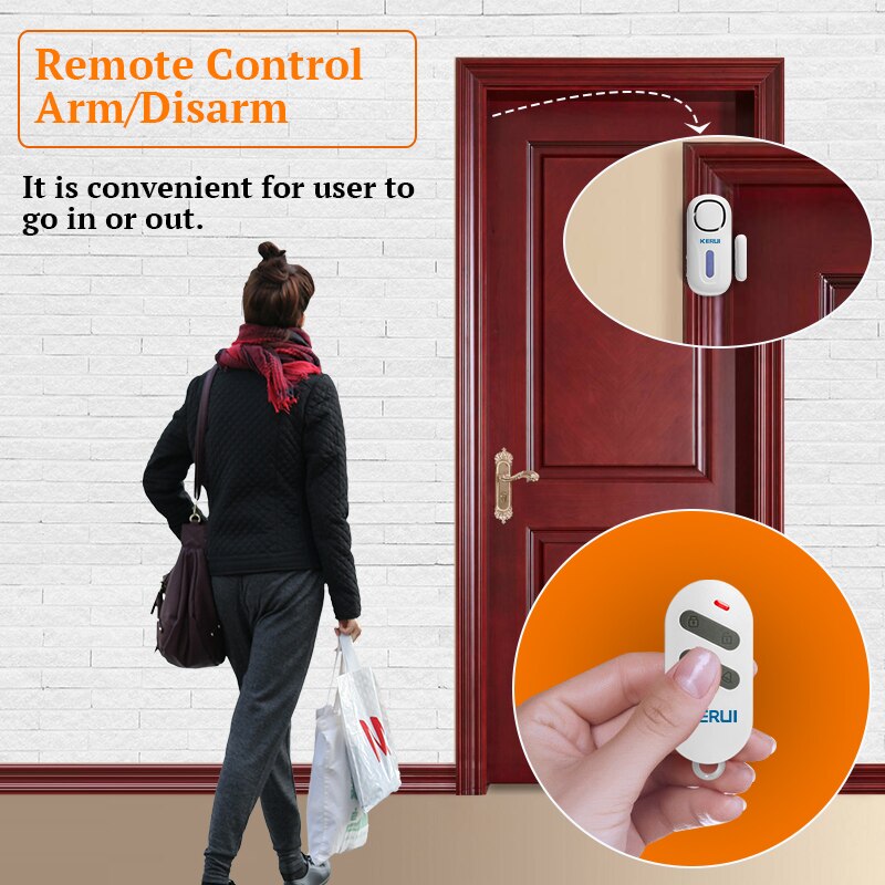 Kerui-ワイヤレスドアおよびウィンドウエントリセキュリテ - Sim Gsm Alarm のレビューと価格