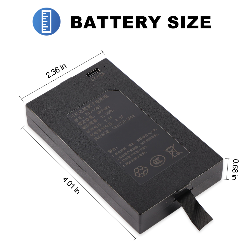 ZNS-09B1 4200mAh C+C-P-P+ スマート - Home Security Battery Replacement のレビューと価格